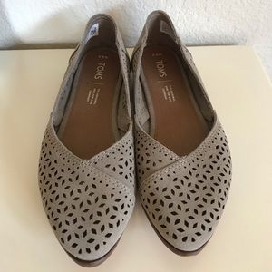 Toms Jutti Flat Shoe Desert Taupe Mosaic Tile